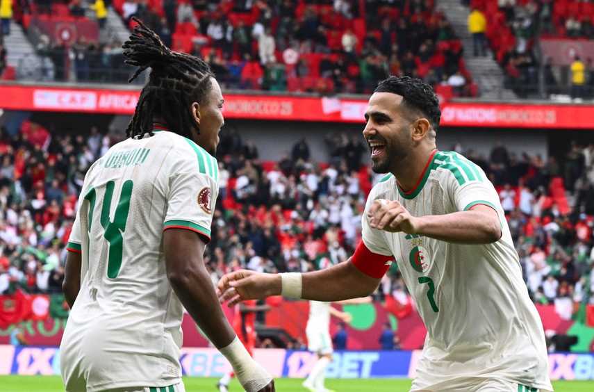 Copa Africana de Naciones: Argelia goleó a Sudán con la presencia de Zidane en las gradas