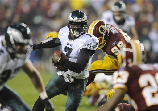 NFL: Eagles 59, Redskins 28; Vick humilla a McNabb