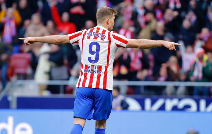 Atlético de Madrid gana por la mínima con gol de Sorloth