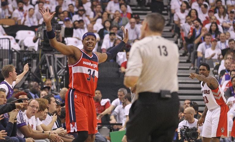 Pierce guía primera victoria de Wizards ante Raptors en playoffs del Este