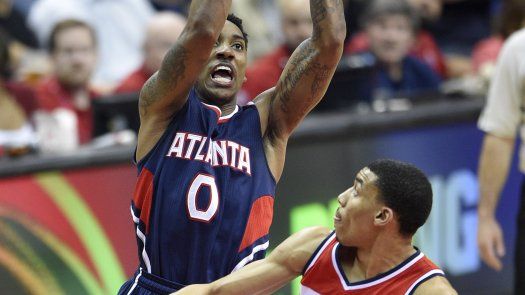 Un triple de Pierce fue tarde, Hawks eliminan a Wizards