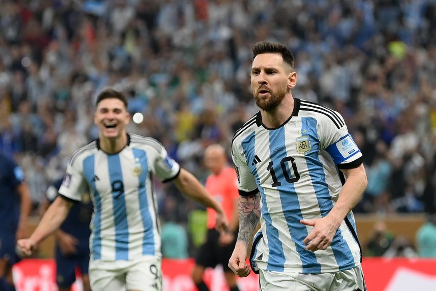 Qatar 2022: Lionel Messi anota su primer gol en una final