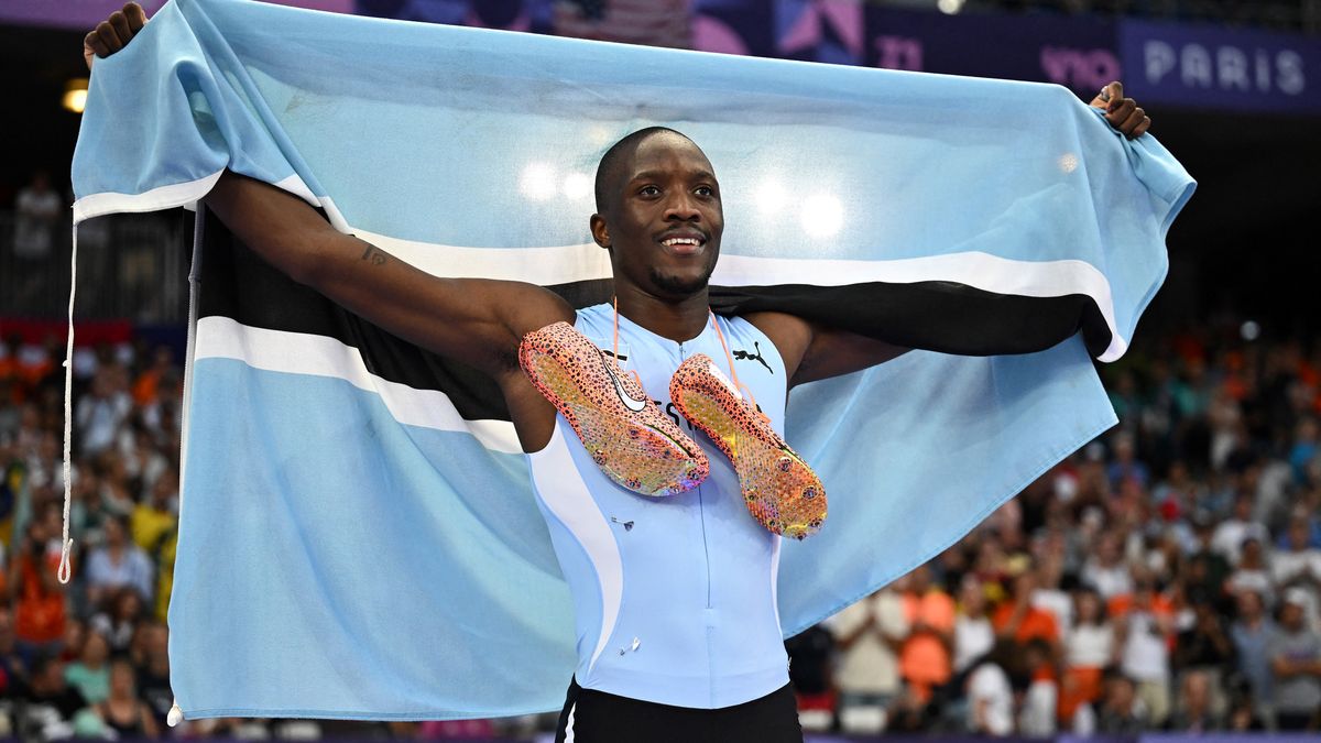 París 2024: Letsile Tebogo ganó el oro en los 200 metros, Lyles quedó con el bronce