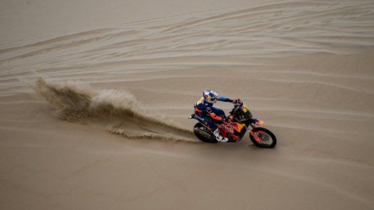 Walkner gana segunda etapa de motos del Dakar, Quintanilla quinto