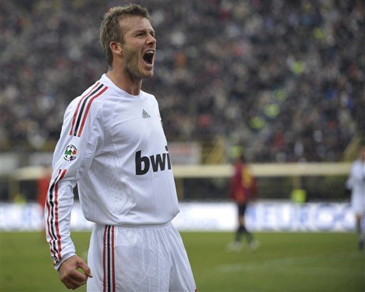 Beckham optimista sobre quedarse en el Milan