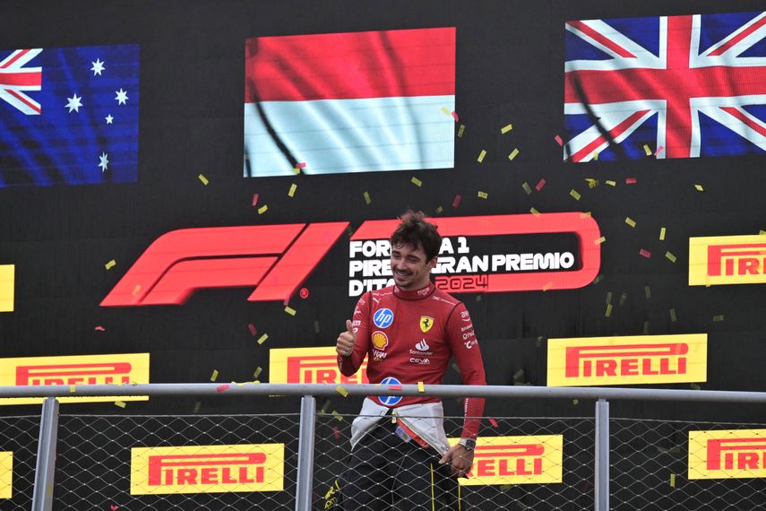 Fórmula 1: Charles Leclerc de Ferrari gana el GP de Italia