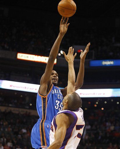 NBA: Thunder 117, Suns 113; Durant guí­a triunfo