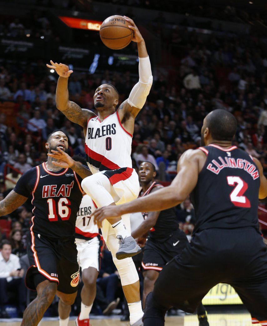 Lillard comanda remontada de Portland para ganar en Miami
