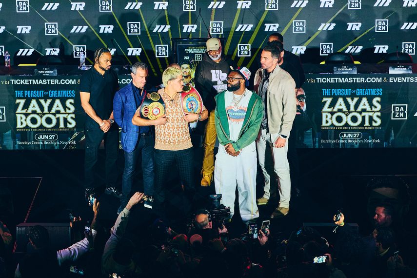 Xander Zayas y Jaron Ennis con intenso primer cara a cara