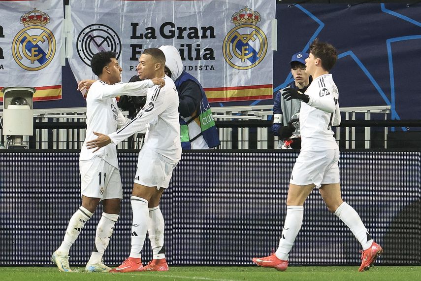 &nbsp;Champions League: El Real Madrid golea al Brest y jugará playoffs