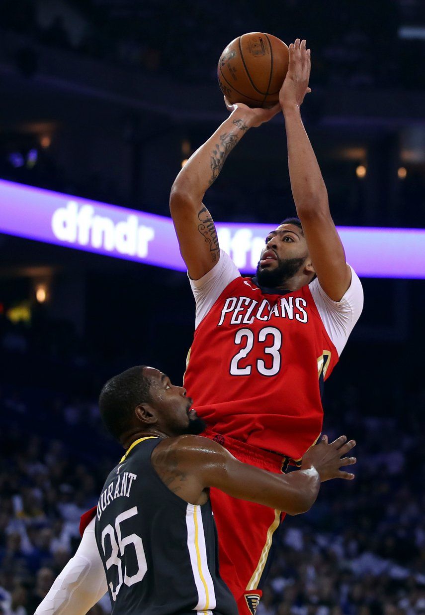 Davis supera a Durant; Pelicans a Warriors