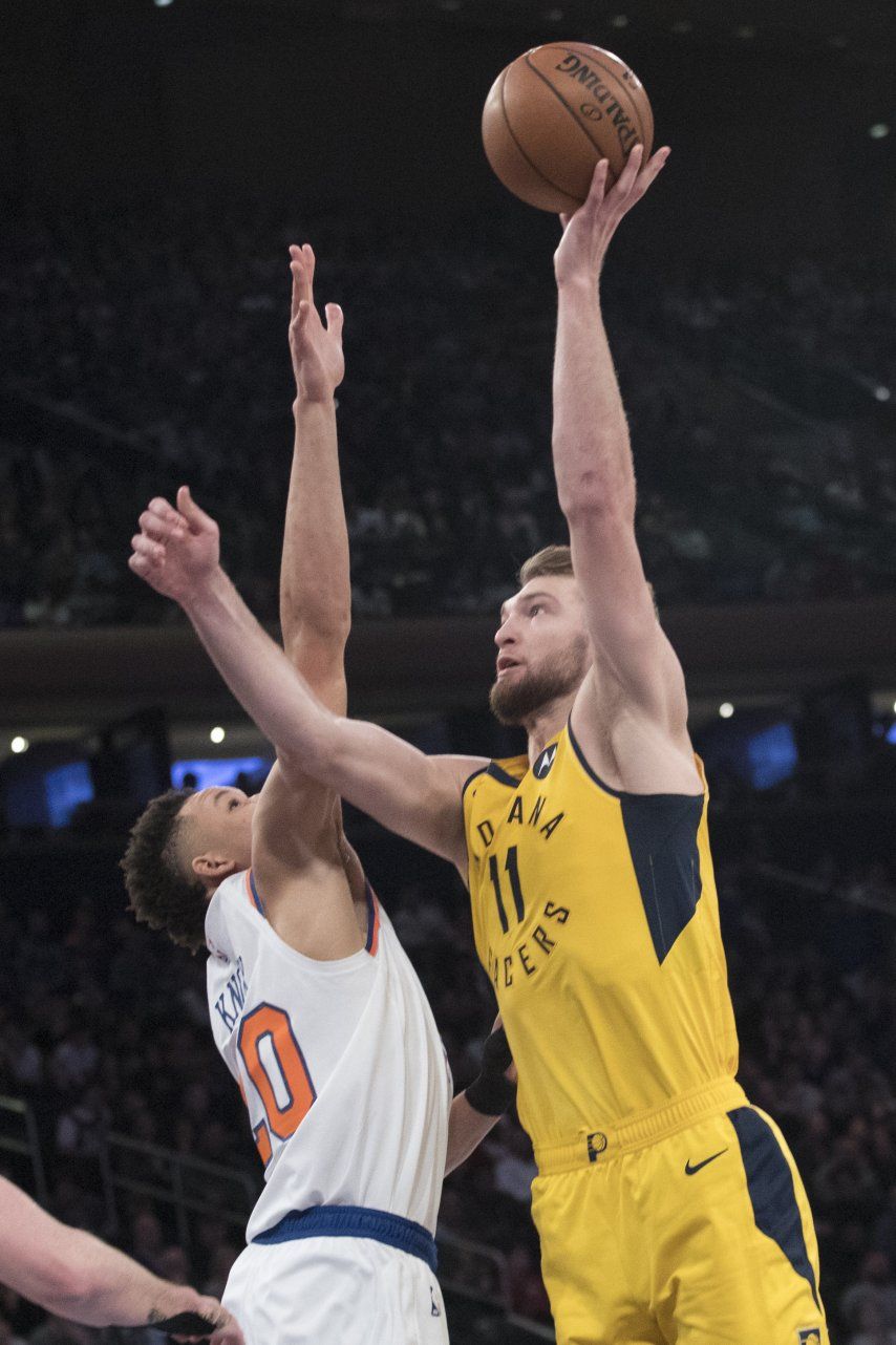 Sabonis logra doble-doble y Pacers gana 121-106 a Knicks
