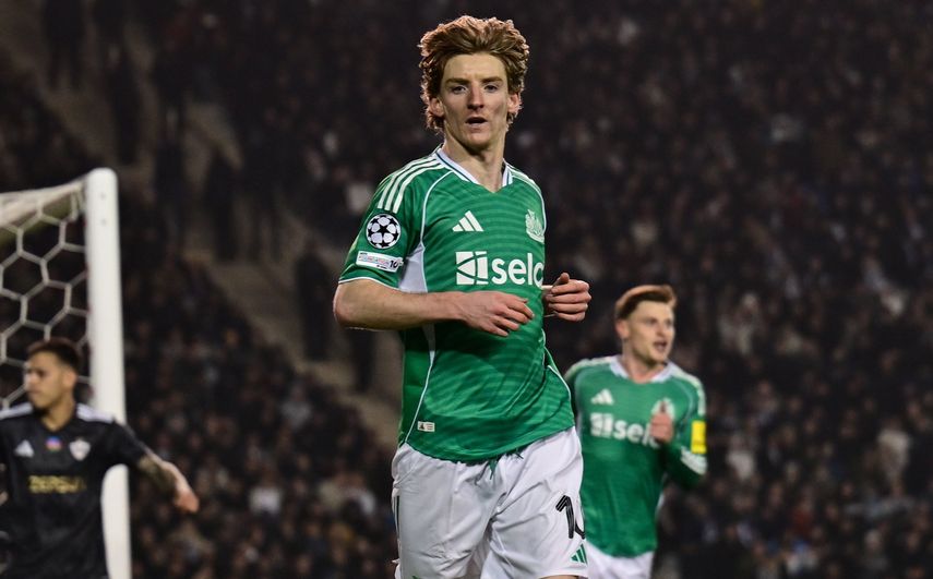 Champions League: Anthony Gordon lideró goleada de Newcastle a Qarabağ