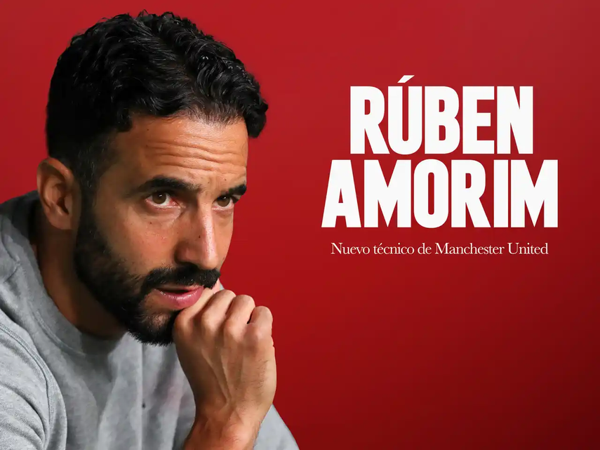 El Manchester United oficializó la llegada del DT Rúben Amorim