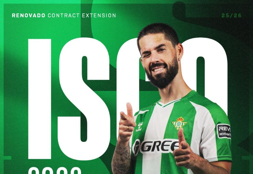Isco renueva con el Betis una temporada más