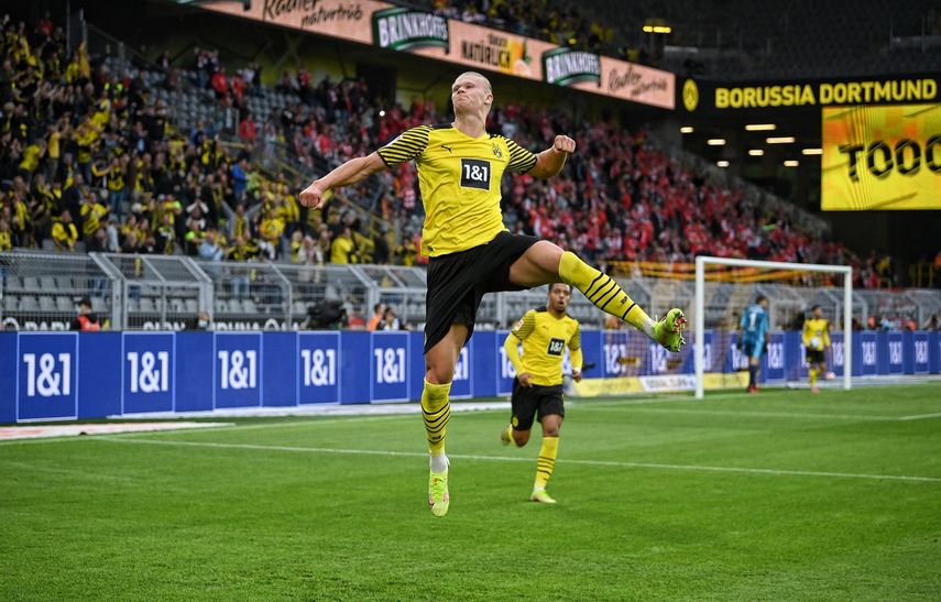 Borussia Dortmund gana a Maguncia con doblete de Haaland