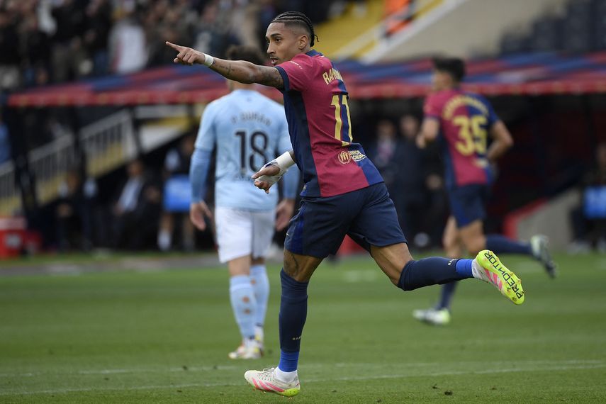 El FC Barcelona gana duelo de goles ante el Celta de Vigo en Montjuic