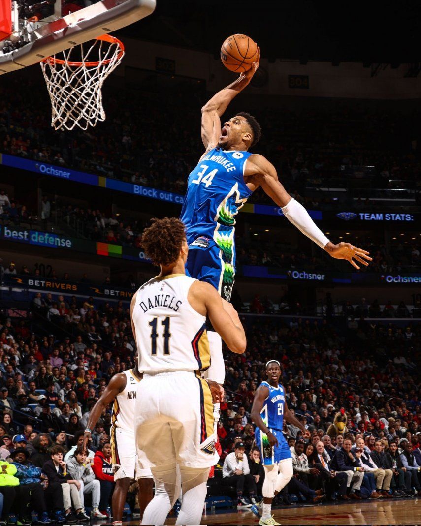 Nba Giannis Antetokounmpo Liquida A Los Pelicans Con 42 Puntos 8688