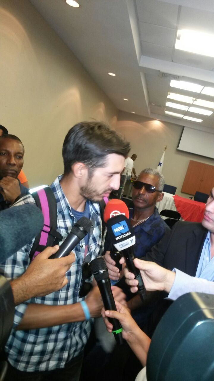 Llegada de los jugadores de Panamá tras Copa Oro