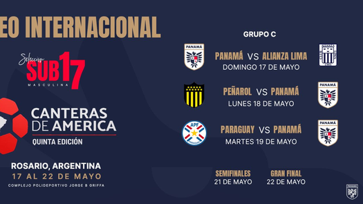 Torneo Canteras de América 2026: Conoce el calendario de Panamá Sub-17 Torneo Canteras de América 2026: Conoce el calendario de Panamá Sub-17