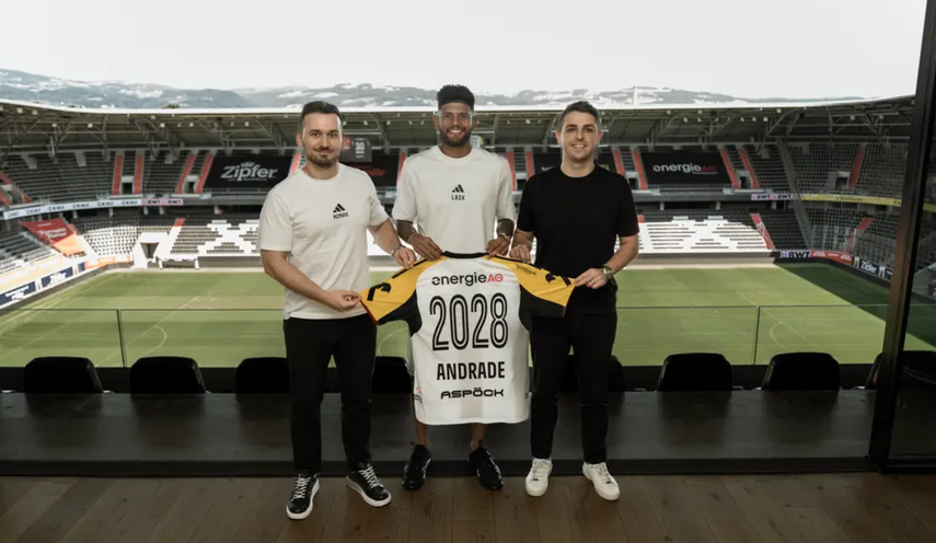 Andrés Andrade extiende contrato con el Lask Linz