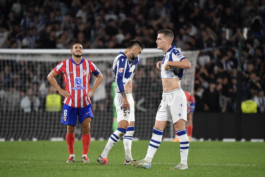 Atlético de Madrid y Real Sociedad repartieron puntos en San Sebastián