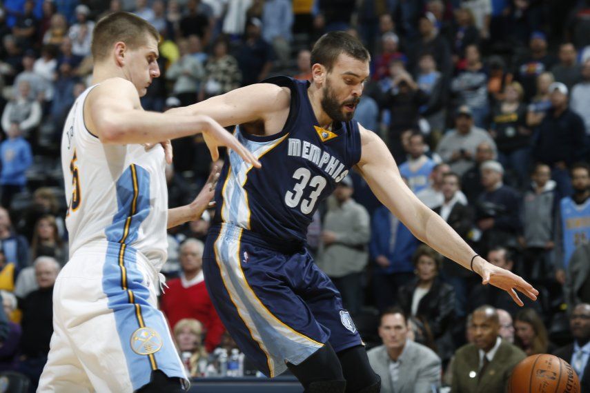 Con 27 de Gasol, Grizzlies superan a Nuggets