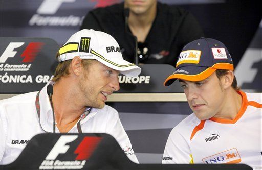 F1: Button preocupado, Badoer tranquilo en GP de Europa