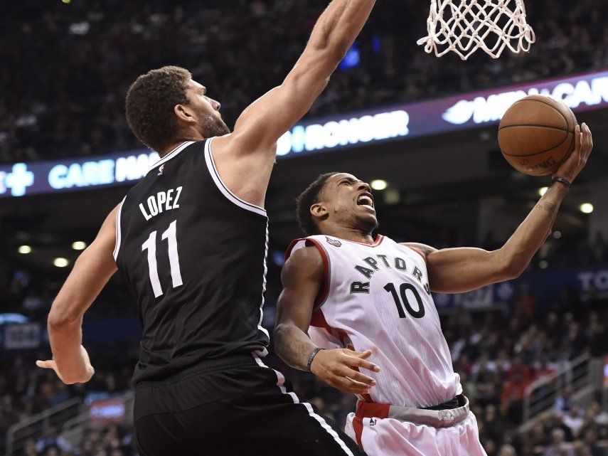 DeRozan y Lowry guían victoria de Raptors sobre Nets