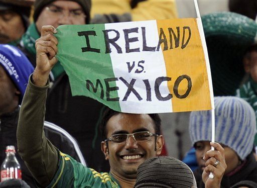 Mundial: Irlanda festeja con sombreros y tequila derrota francesa