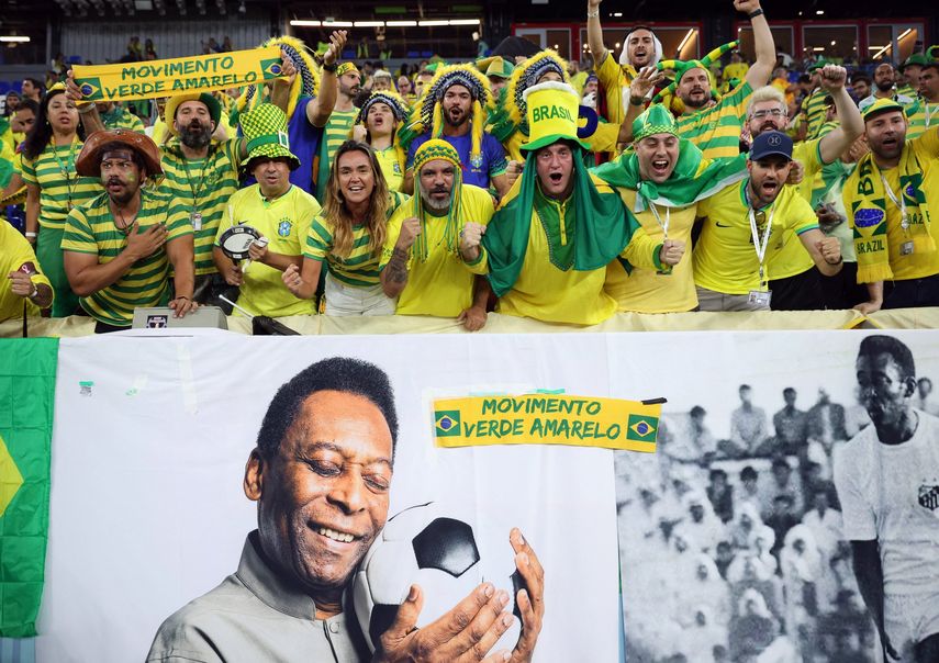 Qatar 2022: Fanáticos de Brasil llevan sus mejores vibras a Pelé
