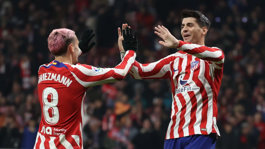 El Atlético Madrid goleó al Sevilla y sube al podio de LaLiga