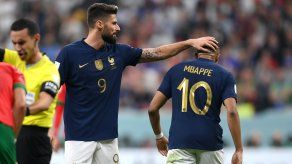 Giroud (9) y Mbappé (10) suman 9 goles en lo que va de Qatar 2022.