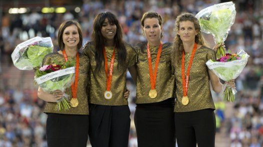Relevo femenil 4x100 de Bélgica recibe oro de Beijing 2008