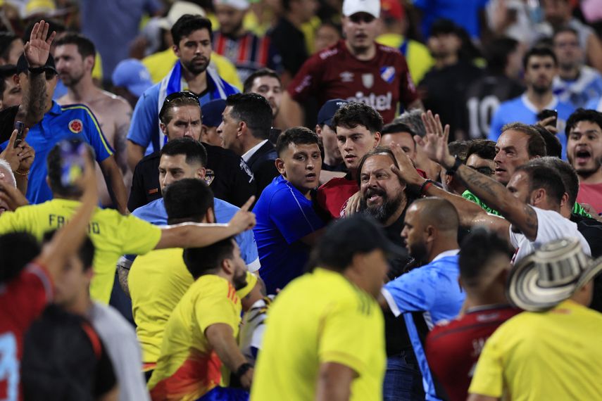 Copa América 2024: Trifulca en las gradas manchó el final del Uruguay vs Colombia