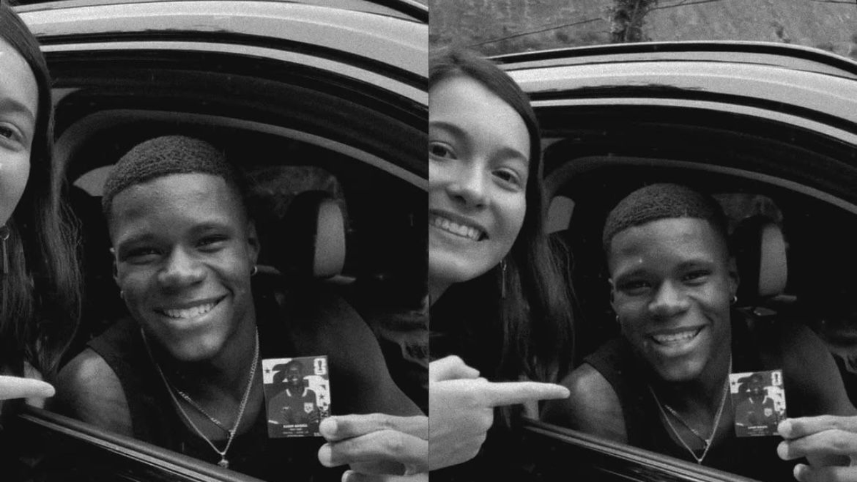 Kadir Barría recibe emotivo regalo de una aficionada de Botafogo Kadir Barría recibe emotivo regalo de una aficionada de Botafogo
