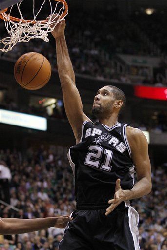 Duncan es máximo anotador de la historia de los enrachados Spurs