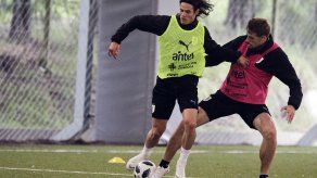 Luis Suárez y Edinson Cavani