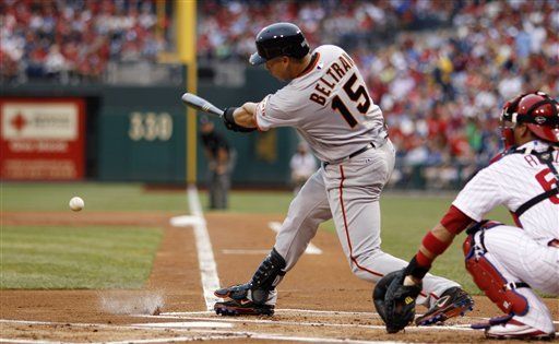 MLB: Gigantes 4, Filis 1; debuta Beltrán con San Francisco