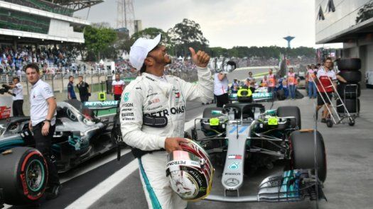 Lewis Hamilton (Mercedes) en pole position para el GP de Brasil