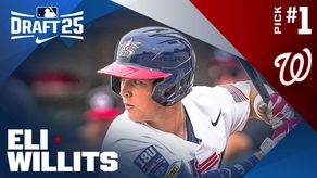Los Nacionales de Washington toman a Eli Willits, de 17 años, como 1ra selección del Draft.