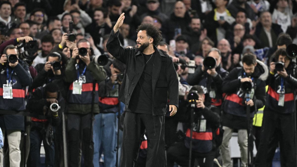 Marcelo fue homenajeado en la previa del Real Madrid vs Atlético