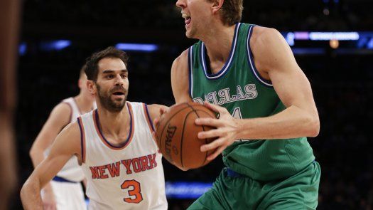 Nowitzki y Mavs superan a Porzingis y Knicks