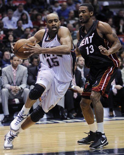 NBA: Nets 96, Heat 88, Vince Carter encesta 17 puntos