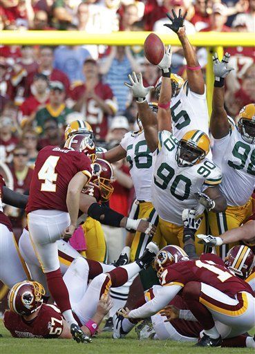 Gano's OT FG gives Redskins 16-13 win over Packers - The San Diego  Union-Tribune