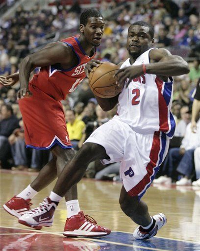 NBA: Pistons 88, 76ers 81; Gordon y Wallace empujan a Detroit
