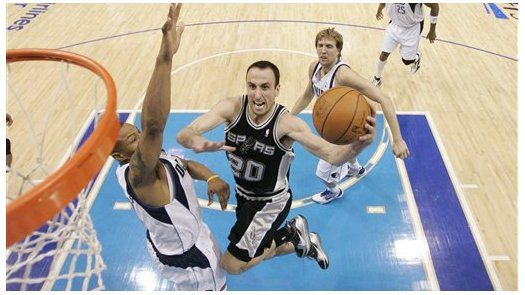 NBA: Spurs 102, Mavericks 88; Ginóbili aporta 23