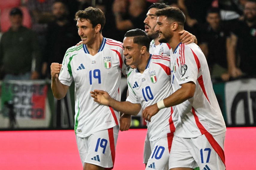 Selección de Italia le gana Israel el partido lleno de goles