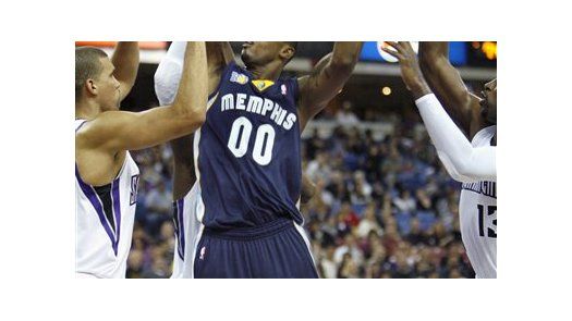 NBA: Grizzlies 100, Kings 91; Gay y Randolph conducen a Memphis