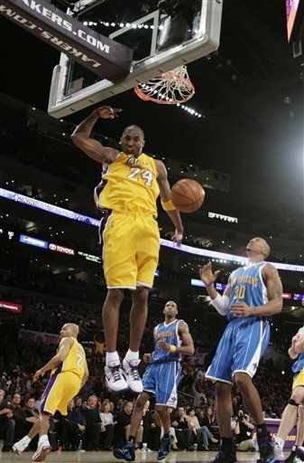 NBA: Lakers 115, Hornets 111, perí­odo de prórroga